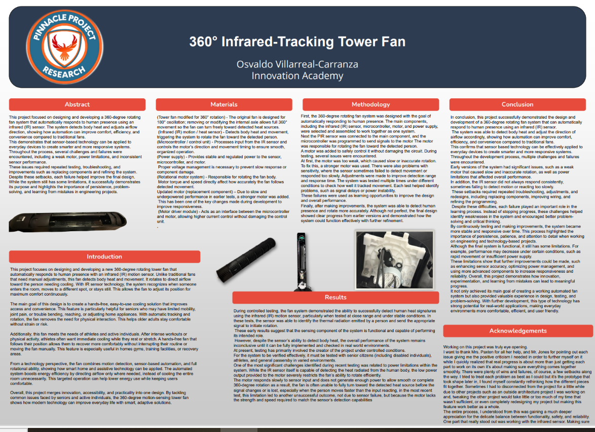 Thumbnail of 360 Degree Infrared Tracking Tower Fan