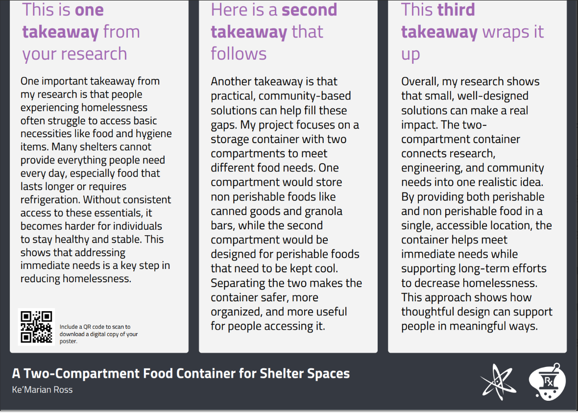 Thumbnail of A Two Compartment Food Container for Shelter Spaces