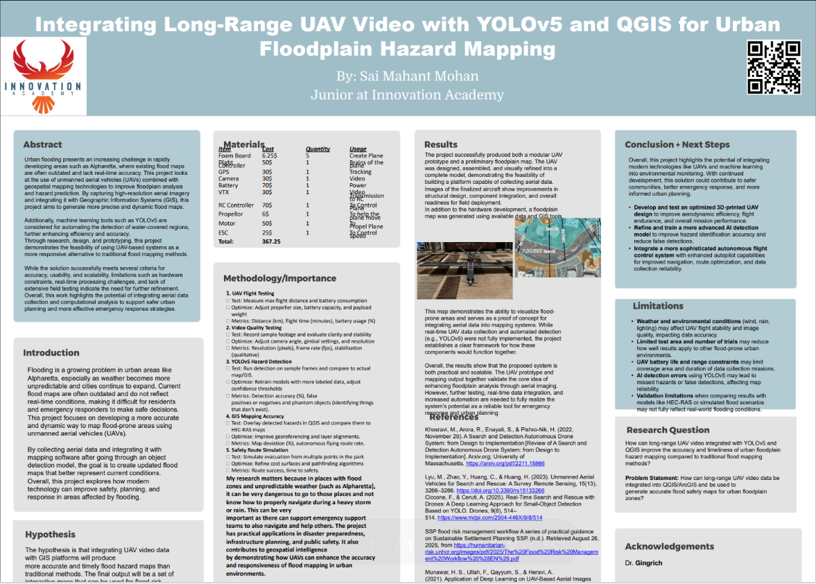 Thumbnail of integrating long range uav video with yolov5 and qgis for urban floodplain hazard mapping