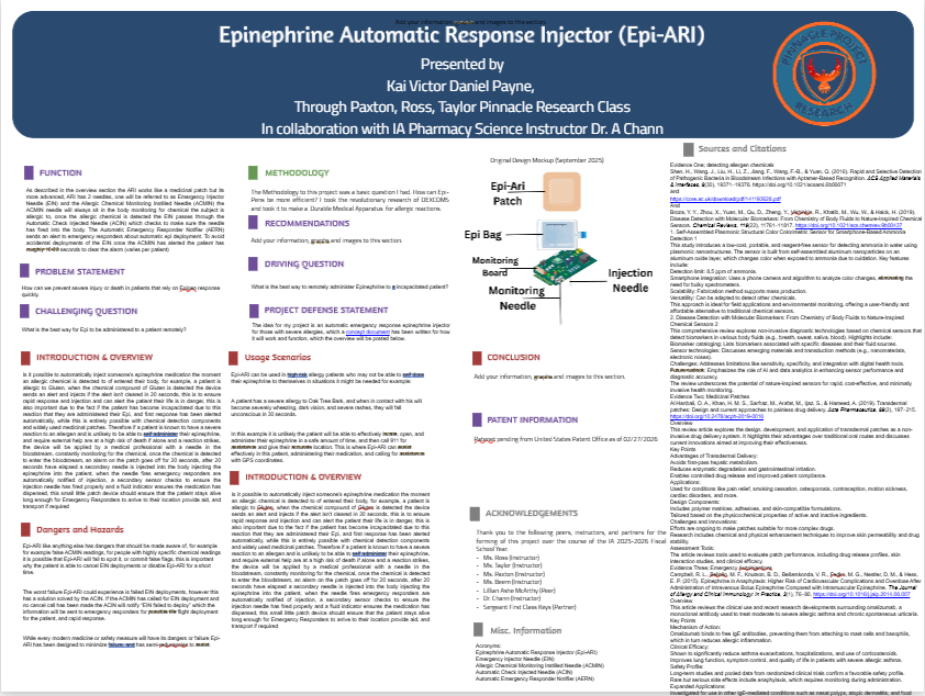 Thumbnail of Epinepherine Automatic Response Injector (Epi ARI)