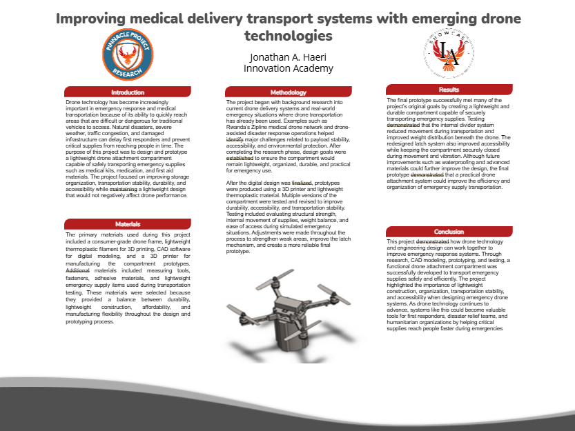 Thumbnail of Improving Medical Delivery Transport Systems with Emerging Drone Technologies