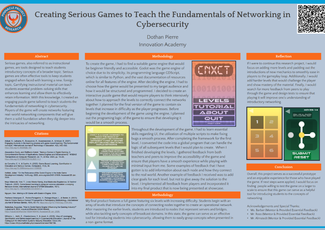 Thumbnail of Creating Serious Games to Teach the Fundamentals of Networking in Cybersecurity